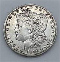 1880-O Morgan Dollar (New Orleans, G: Very Fine)