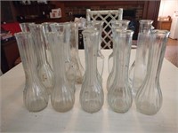 Glass skinny vases
