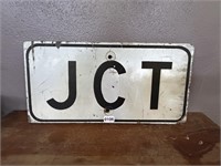 VTG. WOOD "JCT." HWY SIGN