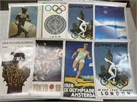 Lot Of 8 Vintage Olympic Posters