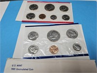 1981 US Mint Uncirculated Coin Set