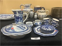 Lot Of Delft Style Ceramic Items