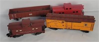 4 American Flyer Train Cars - Cabooses Etc.
