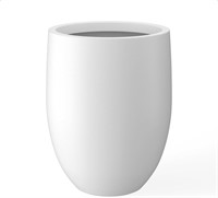 Kante 21.7" H White Concrete Tall Planter