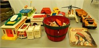 LOT of Vintage Fisher Price Toys