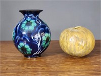 TWO PIECES OF DANISH ART POTTERY