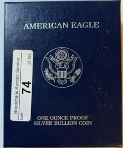 2007 W American Silver  Proof Eagle in Box COA