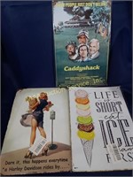 Metal sign reproductions - Caddyshack, life is