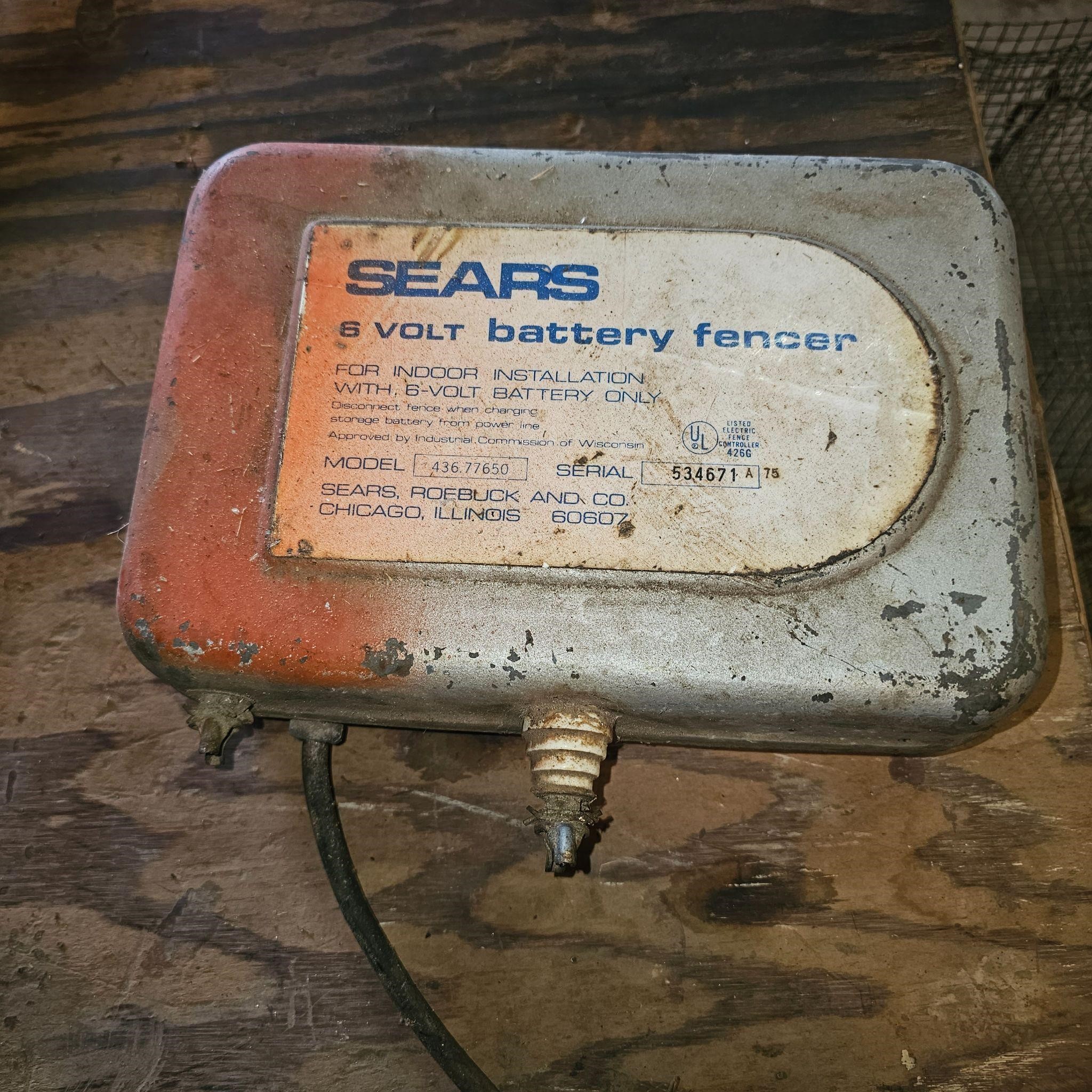 Sears Battery Fencer untested