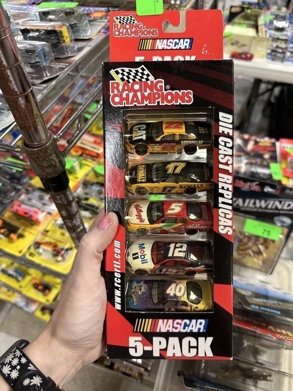 RACING CHAMPIONS NASCAR 5 PACK OF CARS