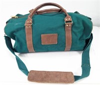 Green Athletic Canvass Duffel Bag