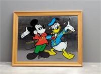 Framed Mirror, Disney Mickey and Donald,