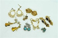 8 Pair of Pierced Earrings