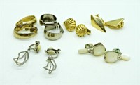 6 Pair of Vintage Clip On Earrings