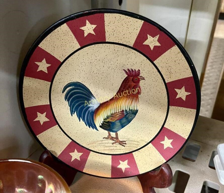 ROOSTER PLATE