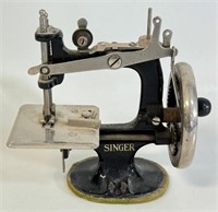 DESIRABLE CAST TOY SIGNER SEWING MACHINE