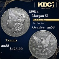 1898-s Morgan Dollar $1 Grades Choice AU/BU Slider