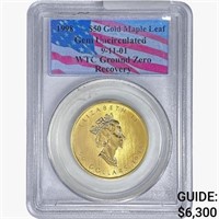 1998 $50 Canada 1oz. Gold PCGS Gem Unc.