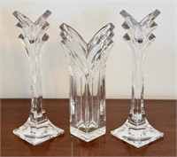 Mikasa Art Deco Vase & Candle Holder Lot