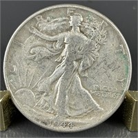 1944 Walking Liberty Silver (90%) Half Dollar