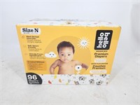 NEW Hello Bello Diapers (Size: N) (96ct)