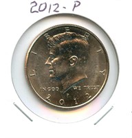 2012-P Kennedy Half Dollar - Not Issued for