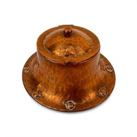 Roycroft Hammered Copper Ink Well