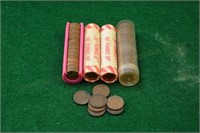 (4) Rolls Canadian Cents back to 1929