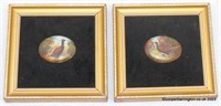 Pair of Scarce Signed Minton Reuben Hague Plaques