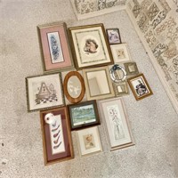 Lot of Framed Pictures & Mirrors