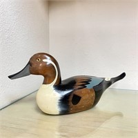 Painted Duck, Wood Unsigned