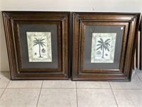 Pair, Palms In Bamboo I & II , by Paragon Gallery