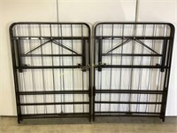 Pair of Twin fold out bed frame
