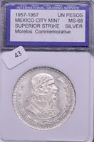 SILVER PESO IGS MS68