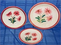 Stangl Pink Mountain Daisy Incl. 12" Chop Plate