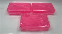 New 3pk Pink Storage Container