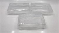 New 3pk Clear Storage Container