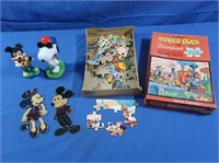 Vintage Donald Duck Puzzle, Minnie & Mickey