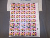 Sheet of Elvis Stamps
