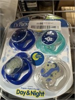 Dr. Brown's Advantage Pacifiers, Stage 1, Blue,1