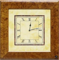 Burled Frame Wall Clock