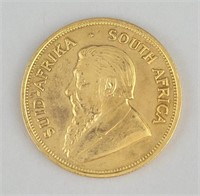 1980 One Ounce Fine Gold South African Krugerrand.