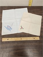Vintage hand stitch napkins