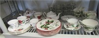 Lot of Christmas Dishes