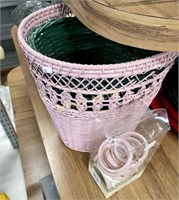 WASTE BASKET - CURTAIN HANGERS