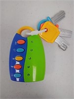 Opened Children's music car key toy, requires