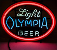 Neon Advertising Sign Light Olympia Beer
