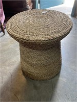 Rope Style Wicker Side Table 19 w x 22 h