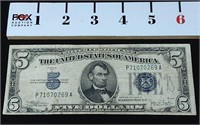 1934C Silver Certificate $5.00 Note (Normal Size)