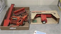 Ertl Hay Baler & (4) Tractor Equipment Toys